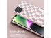 Selencia Silikonhülle design mit abnehmbarem Band für das iPhone 14 Plus - Irregular Check Sand Pink