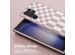 Selencia Silikonhülle design mit abnehmbarem Band für das Samsung Galaxy S23 Ultra - Irregular Check Sand Pink