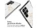 iMoshion Design Hülle mit Band für das Samsung Galaxy S22 Ultra - White Marble
