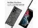 iMoshion Design Hülle mit Band für das Samsung Galaxy S22 Ultra - Black Marble
