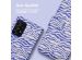 iMoshion ﻿Design Klapphülle für das Samsung Galaxy A52(s) (5G/4G) - White Blue Stripes