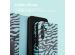iMoshion ﻿Design Klapphülle für das Samsung Galaxy A34 (5G) - Black Blue Stripes