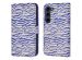 iMoshion ﻿Design Klapphülle für das Samsung Galaxy S23 - White Blue Stripes