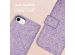 iMoshion ﻿Design Klapphülle für das iPhone SE (2022 / 2020) / 8 / 7 / 6(s) - Purple White Flowers