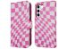 iMoshion ﻿Design Klapphülle für das Samsung Galaxy S22 - Retro Pink