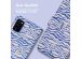 iMoshion ﻿Design Klapphülle für das Samsung Galaxy A41 - White Blue Stripes