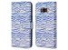iMoshion ﻿Design Klapphülle für das Samsung Galaxy S8 - White Blue Stripes