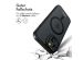 Accezz Rugged Frosted Back Cover mit MagSafe für das iPhone 15 - Schwarz