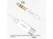 iMoshion ﻿AUX-Kabel – 3,5 mm/Audio-Klinkenbuchse auf USB-C-Kabel – Stecker auf USB-C – 1 Meter – Weiß