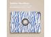 iMoshion 360° drehbare Design Klapphülle für das iPad 9 (2021) / iPad 8 (2020) / iPad 7 (2019) 10.2 Zoll - White Blue Stripes