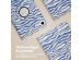 iMoshion 360° drehbare Design Klapphülle für das Samsung Galaxy Tab A9 8.7 Zoll - White Blue Stripes