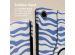 iMoshion 360° drehbare Design Klapphülle für das Samsung Galaxy Tab A9 Plus - White Blue Stripes