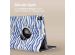 iMoshion 360° drehbare Design Klapphülle für das iPad Air 5 (2022) / Air 4 (2020) - White Blue Stripes