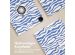 iMoshion 360° drehbare Design Klapphülle für das iPad Pro 12.9 (2018 / 2020 / 2021 / 2022) - White Blue Stripes