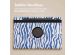 iMoshion 360° drehbare Design Klapphülle für das Samsung Galaxy Tab S9 - White Blue Stripes