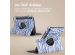 iMoshion 360° drehbare Design Klapphülle für das Samsung Galaxy Tab S9 - White Blue Stripes