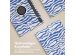iMoshion 360° drehbare Design Klapphülle für das Samsung Galaxy Tab S9 Plus - White Blue Stripes