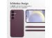 Accezz MagSafe Leather Backcover für das Samsung Galaxy S24 Plus - Heath Purple