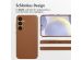 Accezz MagSafe Leather Backcover für das Samsung Galaxy S24 Plus - Sienna Brown