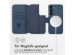 Accezz 2-in-1 Klapphülle aus Leder mit MagSafe für das Samsung Galaxy S23 - Nightfall Blue
