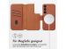 Accezz 2-in-1 Klapphülle aus Leder mit MagSafe für das Samsung Galaxy S23 - Sienna Brown