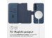 Accezz 2-in-1 Klapphülle aus Leder mit MagSafe für das Samsung Galaxy S23 FE - Nightfall Blue