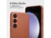 Accezz 2-in-1 Klapphülle aus Leder mit MagSafe für das Samsung Galaxy S23 FE - Sienna Brown