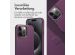 Accezz 2-in-1 Klapphülle aus Leder mit MagSafe für das iPhone 15 Pro Max - Heath Purple