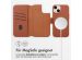 Accezz 2-in-1 Klapphülle aus Leder mit MagSafe für das iPhone 14 - Sienna Brown