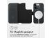Accezz 2-in-1 Klapphülle aus Leder mit MagSafe für das iPhone 14 Pro - Onyx Black