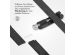 Selencia Gliederarmband aus Edelstahl für die Apple Watch Series 1-9 / SE / Ultra (2) – 42/44/45/49 mm – Schwarz