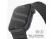 Selencia Gliederarmband aus Edelstahl für die Apple Watch Series 1-9 / SE / Ultra (2) – 42/44/45/49 mm – Schwarz