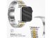 Selencia Jubilee-Edelstahlarmband für die Apple Watch Series 1-9 / SE / Ultra (2) - 42/44/45/49 mm - Silber / Gold