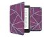 iMoshion Design Slim Hard Case Sleepcover für das Kobo Nia - Bordeaux Graphic