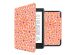 iMoshion Design Slim Hard Case Sleepcover für das Kobo Nia - Orange Flowers Connect