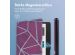 iMoshion Design Slim Hard Case Sleepcover mit Stand für das Kobo Elipsa 2E - Bordeaux Graphic