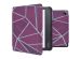 iMoshion Design Slim Hard Case Sleepcover mit Stand für das Kobo Libra 2 / Tolino Vision 6 - Bordeaux Graphic