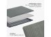 Selencia Cover mit gewebter Oberfläche für das MacBook Air 13 Zoll (2018-2020) - A1932 / A2179 / A2337 - Grau