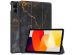 iMoshion Design Trifold Klapphülle für das Xiaomi Redmi Pad SE - Black Marble