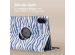 iMoshion 360° drehbare Design Klapphülle für das Honor Pad X9 - White Blue Stripes