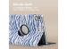 iMoshion 360° drehbare Design Klapphülle für das Lenovo Tab M10 5G - White Blue Stripes