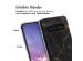 iMoshion Design Hülle für das Samsung Galaxy S10 - Black Marble