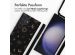 iMoshion Silikonhülle design mit Band für das Samsung Galaxy S24 Ultra - Sky Black