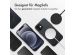 Accezz MagSafe Leather Backcover für das iPhone 12 (Pro) - Onyx Black