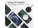 Accezz MagSafe Leather Backcover für das iPhone 12 (Pro) - Cedar Green