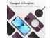 Accezz MagSafe Leather Backcover für das iPhone 13 - Heath Purple