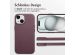 Accezz MagSafe Leather Backcover für das iPhone 15 - Heath Purple