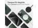 Accezz MagSafe Leather Backcover für das iPhone 15 Pro Max - Cedar Green