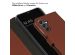 Selencia Echtleder Klapphülle für das Samsung Galaxy A25 - Hellbraun