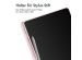 iMoshion Trifold Hardcase Klapphülle für das Samsung Tab S9 FE 10.9 Zoll / Tab S9 11.0 Zoll - Rosa
